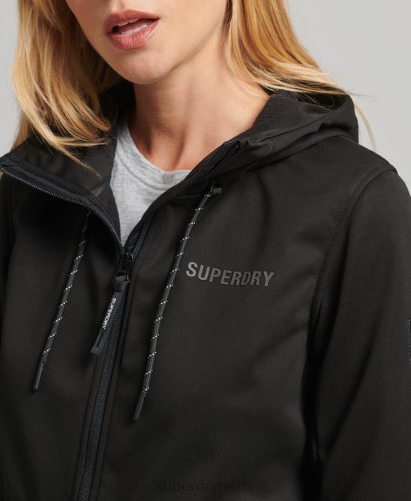 Superdry femmes veste softshell technique D64Z5554 vêtements noir