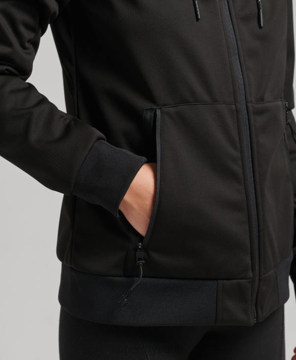 Superdry femmes veste softshell technique D64Z5554 vêtements noir