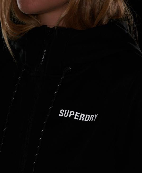 Superdry femmes veste softshell technique D64Z5554 vêtements noir