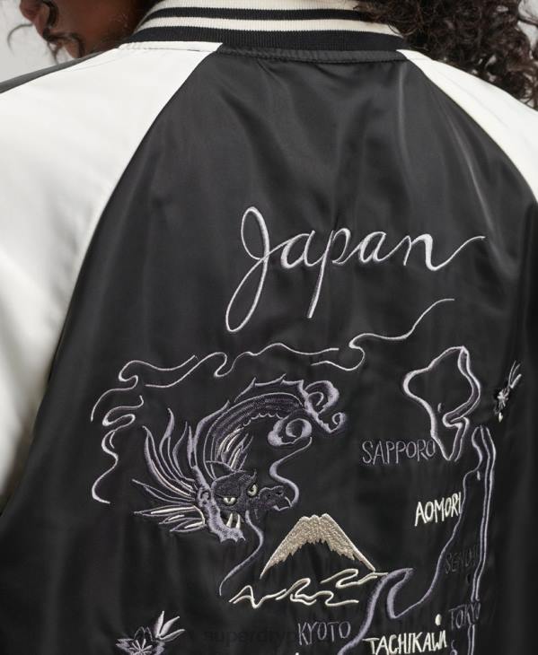 Superdry femmes veste suika D64Z3840 vêtements noir
