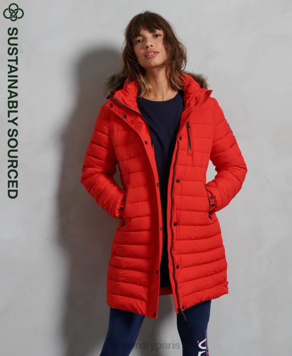 Superdry femmes veste super fuji D64Z3812 vêtements rouge