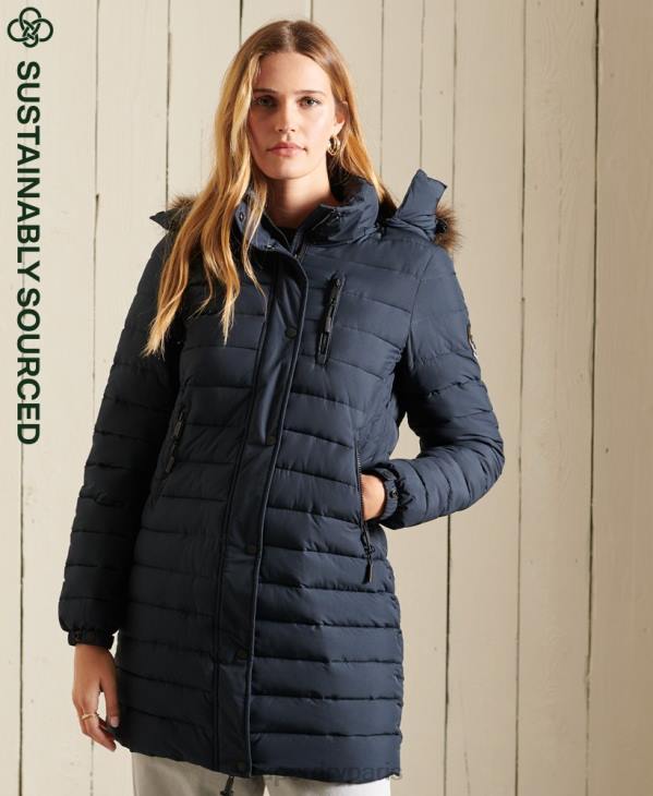 Superdry femmes veste super fuji D64Z3834 vêtements marine