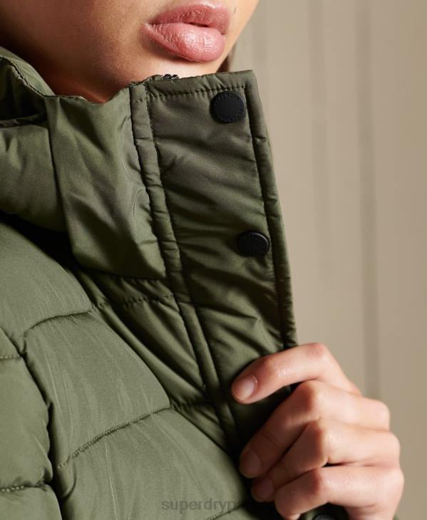 Superdry femmes veste super fuji D64Z3836 vêtements kaki