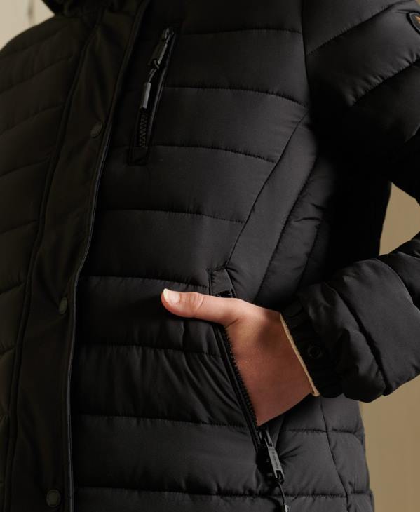 Superdry femmes veste super fuji D64Z3847 vêtements noir