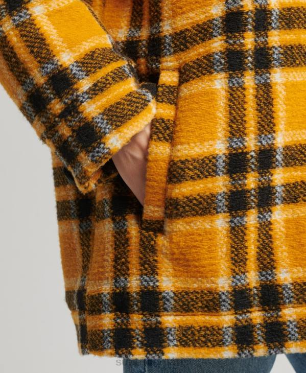 Superdry femmes veste surchemise D64Z5483 vêtements jaune