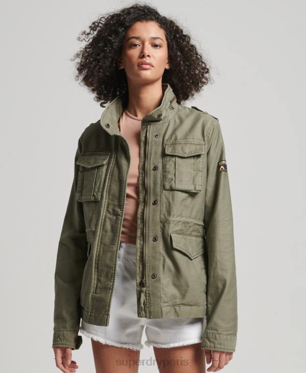 Superdry femmes veste vintage m65 D64Z1992 vêtements vert