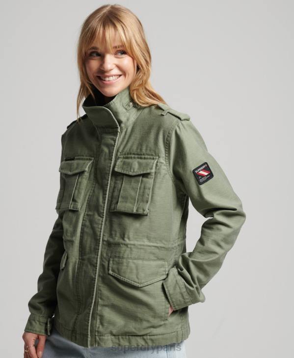 Superdry femmes veste vintage m65 D64Z3516 vêtements kaki