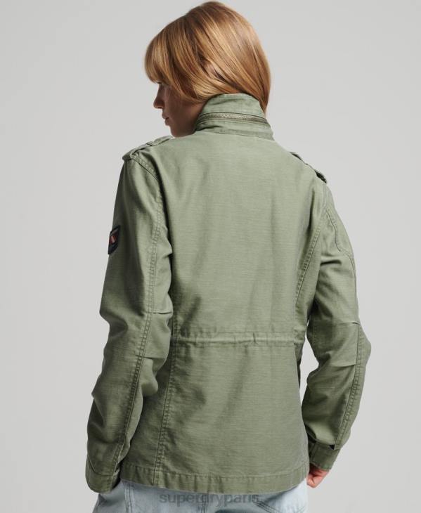 Superdry femmes veste vintage m65 D64Z3516 vêtements kaki