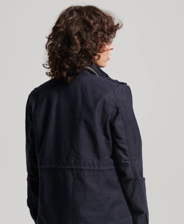 Superdry femmes veste vintage m65 D64Z3520 vêtements marine