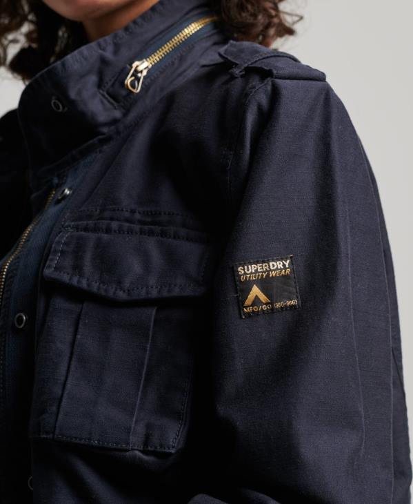 Superdry femmes veste vintage m65 D64Z3520 vêtements marine