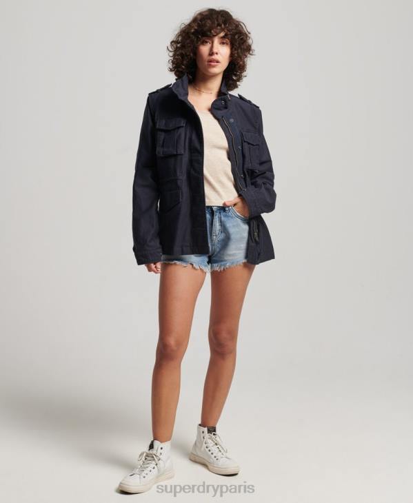 Superdry femmes veste vintage m65 D64Z3520 vêtements marine