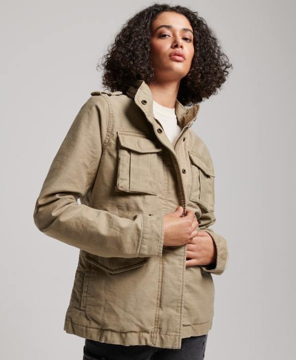 Superdry femmes veste vintage m65 D64Z3534 vêtements bronzer
