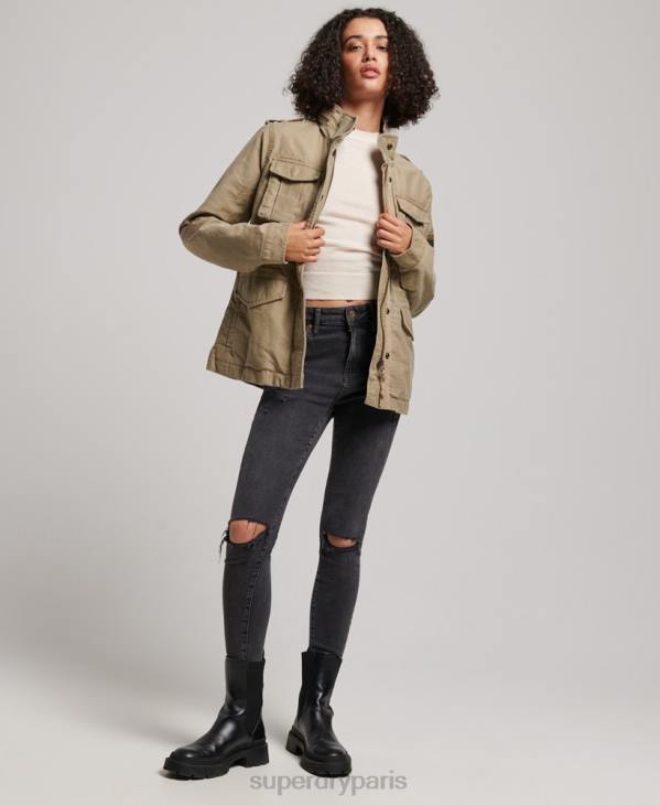 Superdry femmes veste vintage m65 D64Z3534 vêtements bronzer