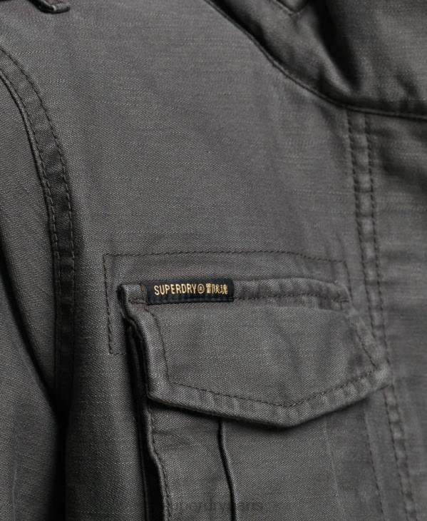 Superdry femmes veste vintage m65 D64Z3539 vêtements gris foncé