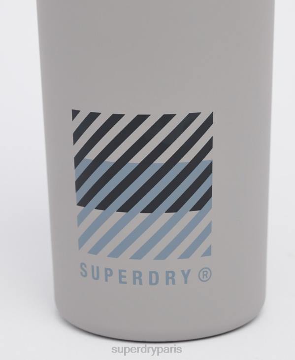 Superdry Hommes bouteille d'entraînement en acier D64Z1828 accessoires gris