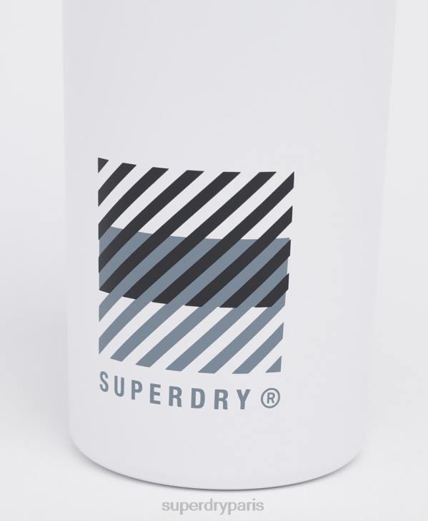 Superdry Hommes bouteille d'entraînement en acier D64Z5368 accessoires blanc