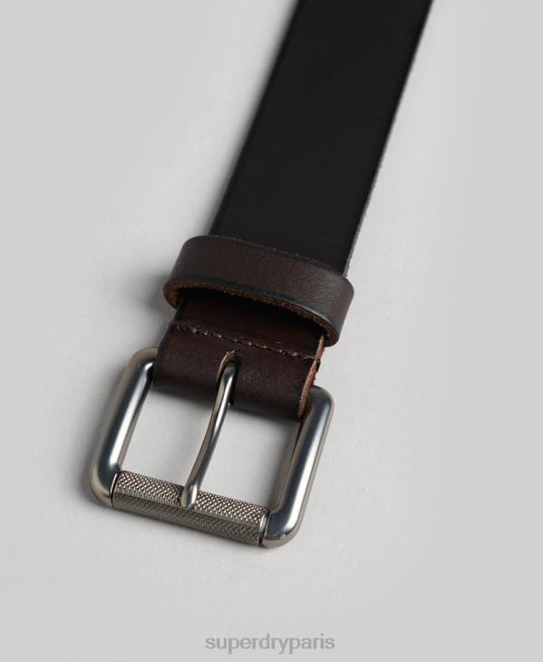 Superdry Hommes ceinture de badgeman D64Z1593 accessoires brun