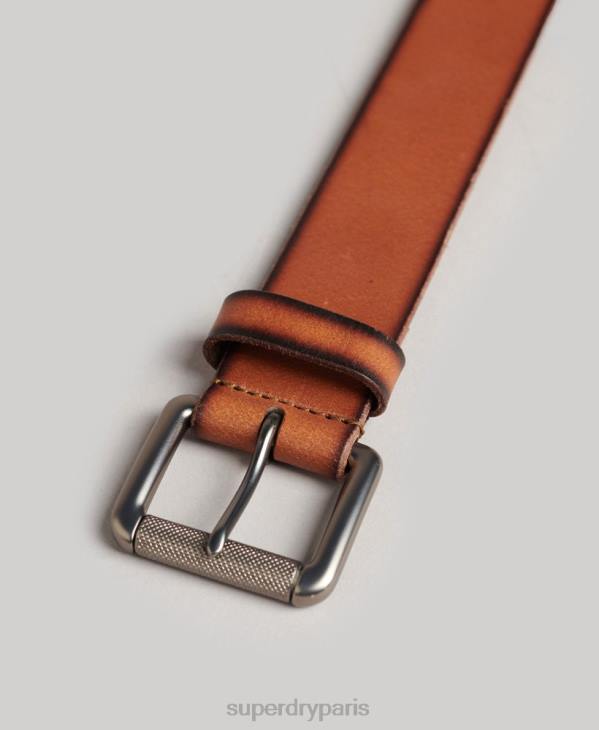 Superdry Hommes ceinture de badgeman D64Z1844 accessoires bronzer