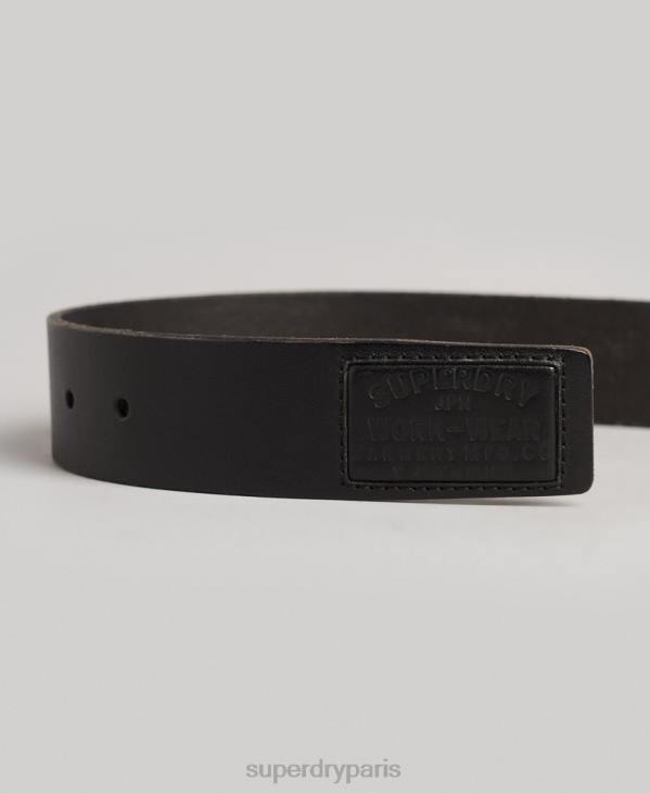 Superdry Hommes ceinture de badgeman D64Z1870 accessoires noir