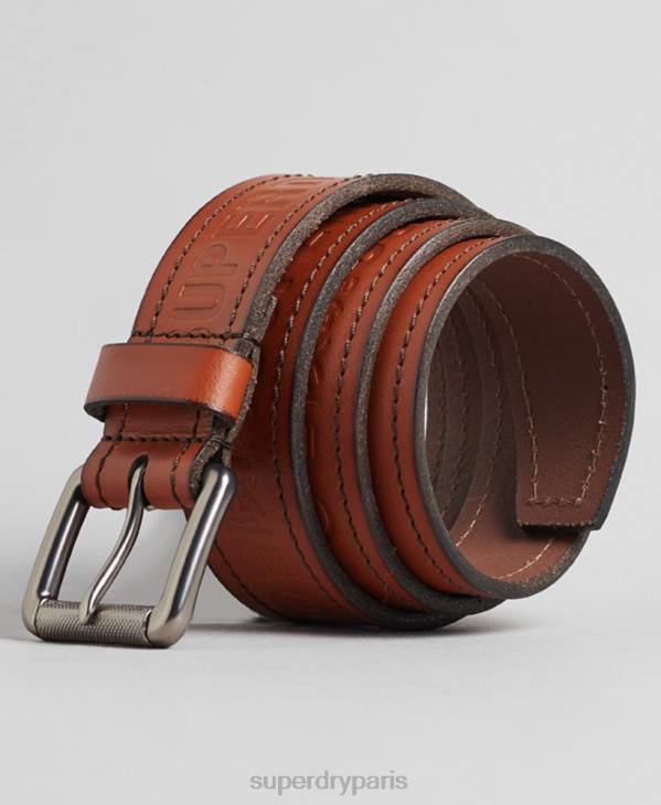 Superdry Hommes ceinture de marque vintage D64Z1592 accessoires bronzer