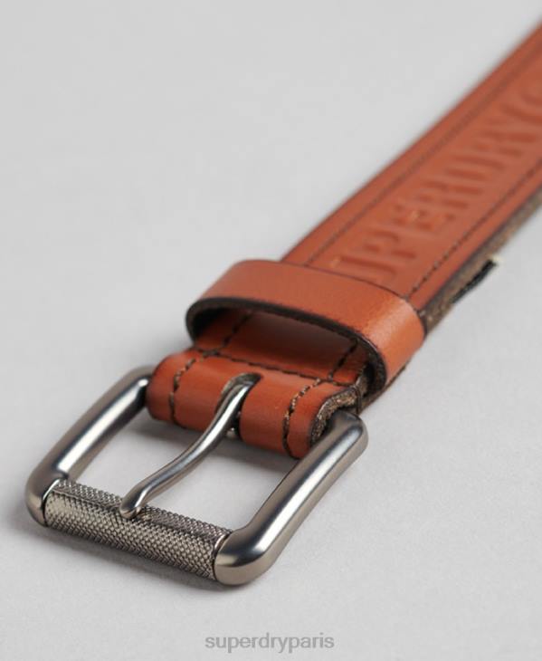 Superdry Hommes ceinture de marque vintage D64Z1592 accessoires bronzer
