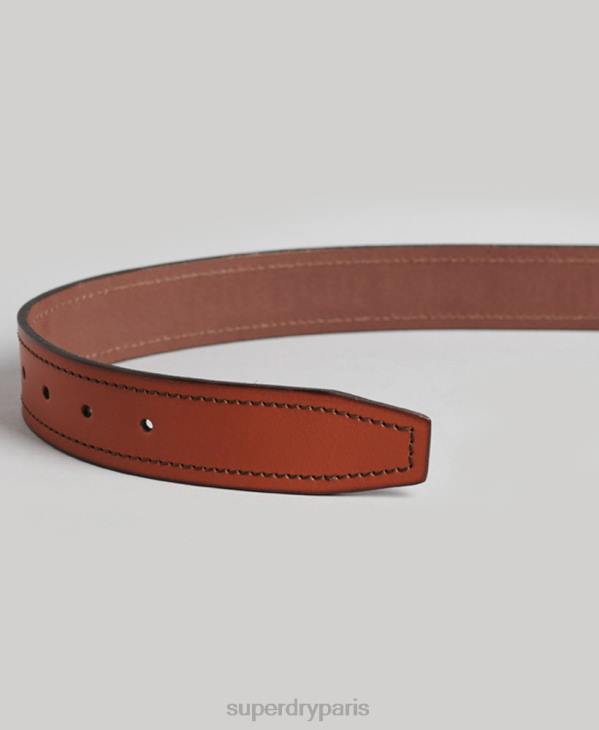 Superdry Hommes ceinture de marque vintage D64Z1592 accessoires bronzer