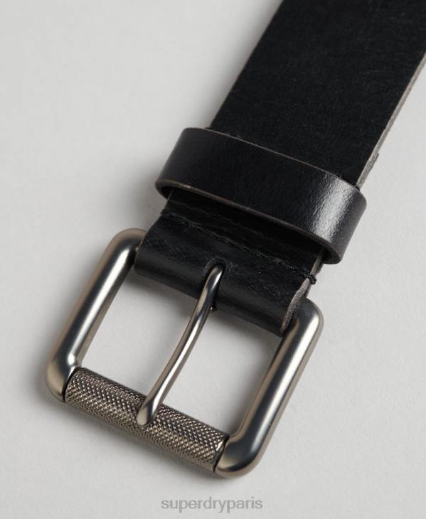 Superdry Hommes coffret cadeau ceinture en cuir D64Z1865 accessoires noir