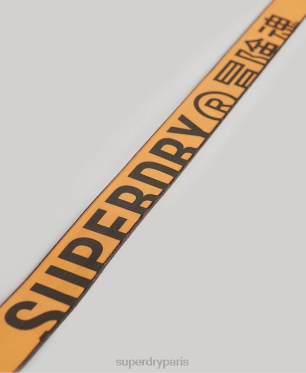 Superdry Hommes coffret cadeau ceinture en cuir gaufré D64Z1650 accessoires bronzer