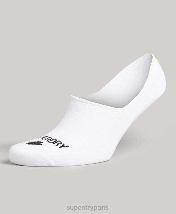 Superdry Hommes chaussettes invisibles coolmax D64Z1428 accessoires blanc