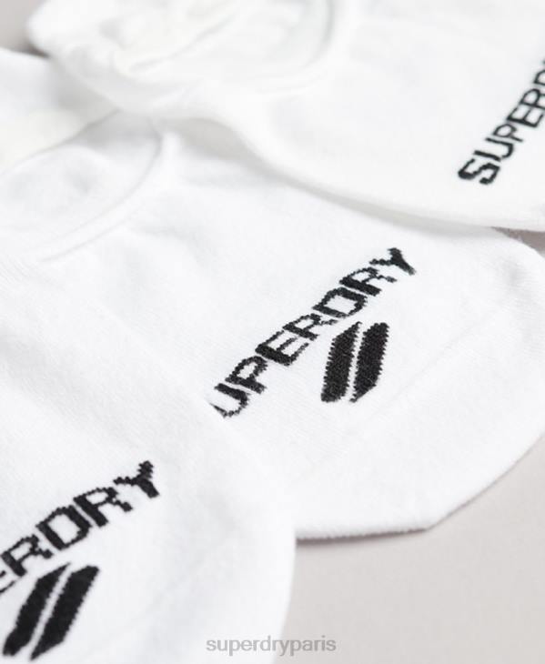 Superdry Hommes chaussettes invisibles coolmax D64Z1428 accessoires blanc
