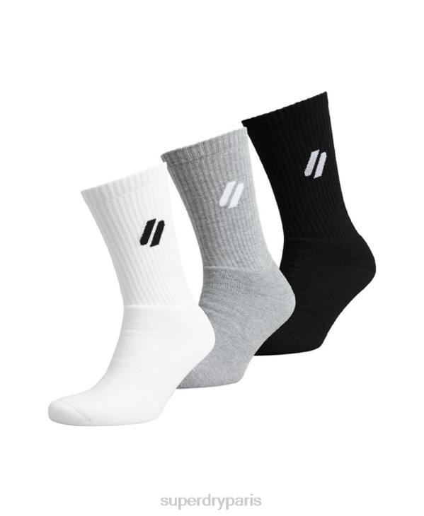 Superdry Hommes coolmax crew chaussettes D64Z1425 accessoires blanc