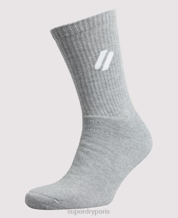 Superdry Hommes coolmax crew chaussettes D64Z1425 accessoires blanc