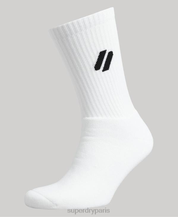 Superdry Hommes coolmax crew chaussettes D64Z1431 accessoires blanc