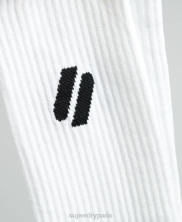 Superdry Hommes coolmax crew chaussettes D64Z1431 accessoires blanc