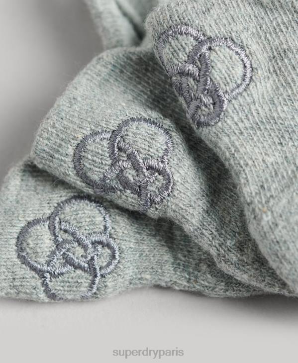 Superdry Hommes lot de chaussettes baskets en coton bio D64Z1659 accessoires gris