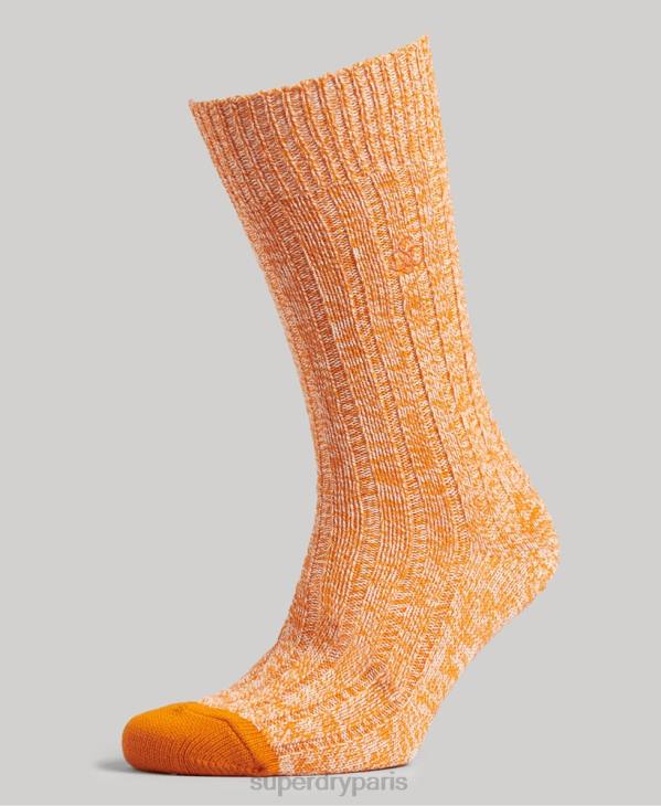 Superdry Hommes lot de chaussettes torsadées en coton bio D64Z1762 accessoires multi