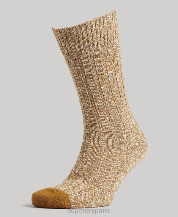 Superdry Hommes lot de chaussettes torsadées en coton bio D64Z1762 accessoires multi