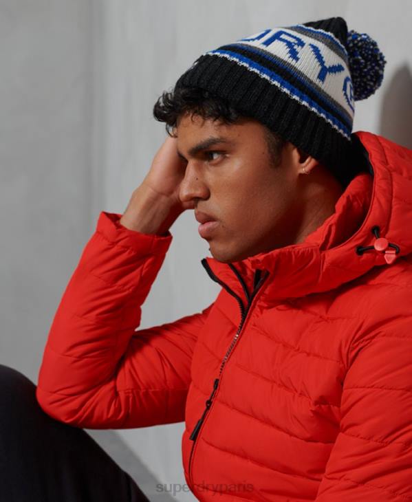Superdry Hommes bonnet à logo D64Z1839 accessoires noir