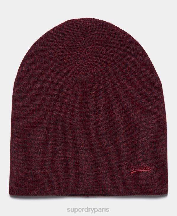 Superdry Hommes bonnet à logo vintage D64Z1792 accessoires rouge