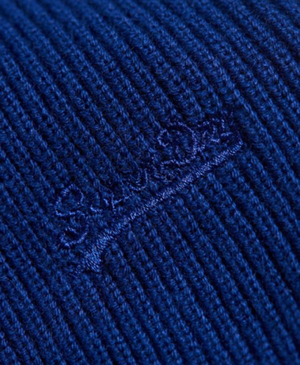 Superdry Hommes bonnet à logo vintage D64Z1807 accessoires bleu