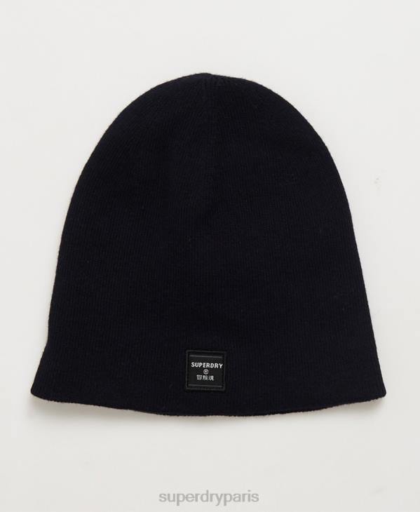 Superdry Hommes bonnet luxe fin D64Z1880 accessoires marine