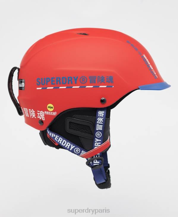 Superdry Hommes casque cebe contest visière ultime D64Z1402 accessoires rouge