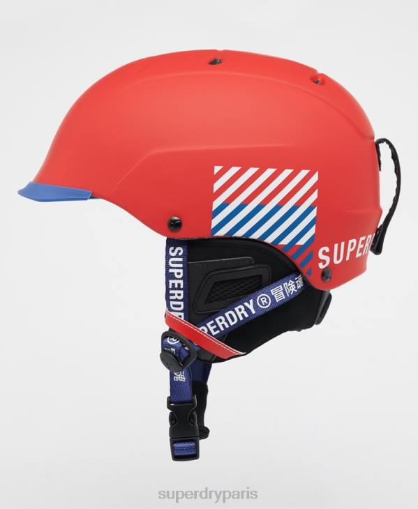 Superdry Hommes casque cebe contest visière ultime D64Z1402 accessoires rouge