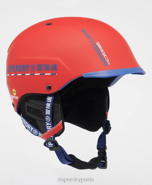 Superdry Hommes casque cebe contest visière ultime D64Z1402 accessoires rouge