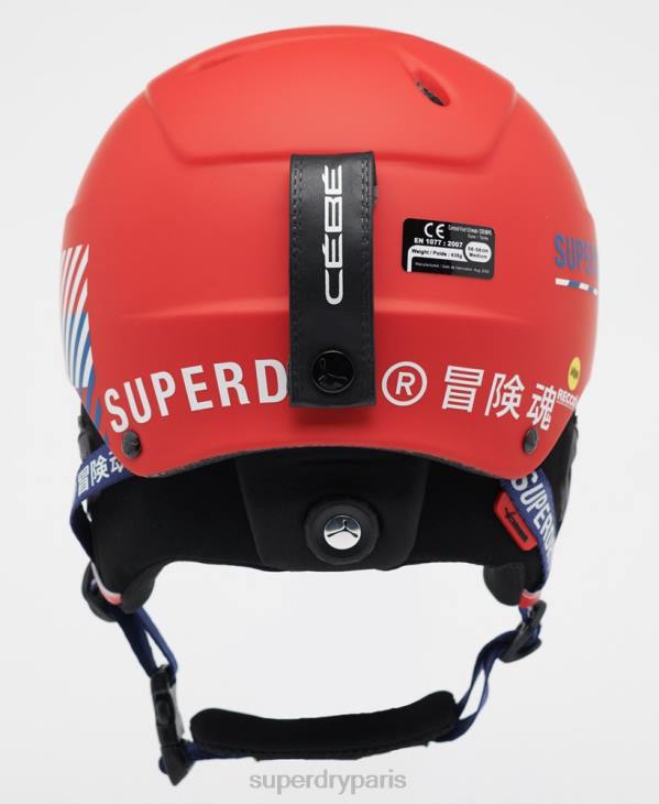 Superdry Hommes casque cebe contest visière ultime D64Z1402 accessoires rouge