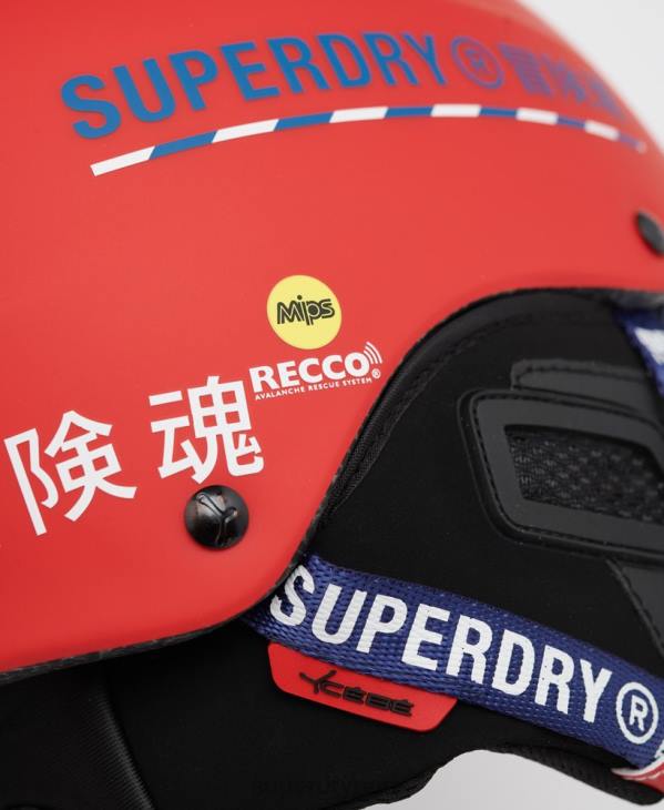 Superdry Hommes casque cebe contest visière ultime D64Z1402 accessoires rouge