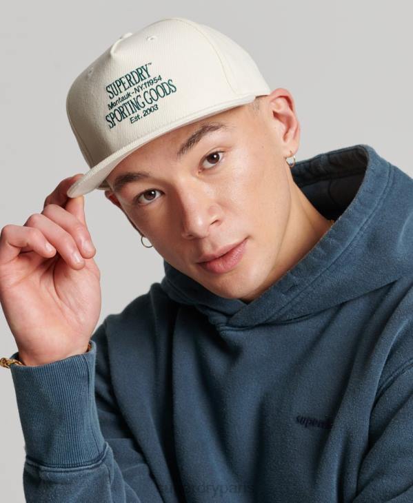 Superdry Hommes casquette b-boy D64Z1643 accessoires crème