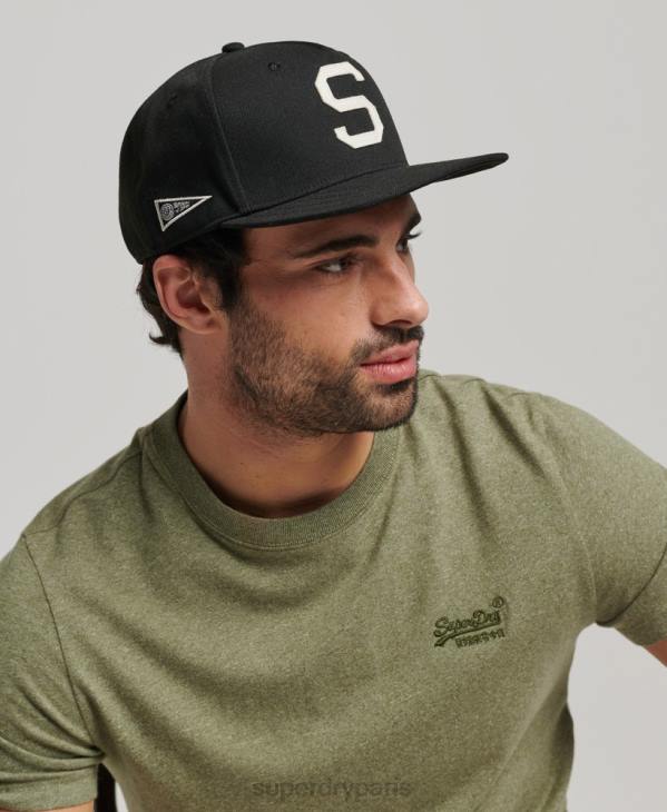 Superdry Hommes casquette b-boy graphique D64Z1647 accessoires noir
