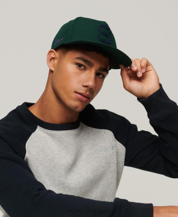 Superdry Hommes casquette b-boy graphique D64Z1676 accessoires vert