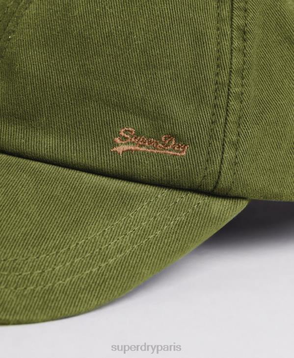Superdry Hommes casquette brodée vintage D64Z1615 accessoires kaki